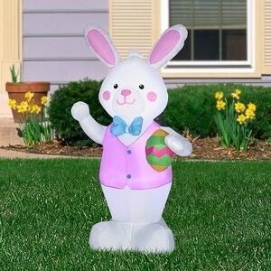 BRAND NEW airborne inflatable bunny with easter egg lights up